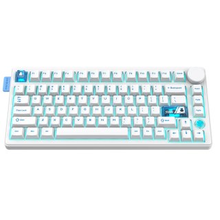 Onikuma MT706 Vezeték Nélküli Mechanikus Gamer Billentyűzet - Fehér