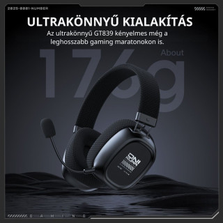 Onikuma GT839 Tri-Mode Vezeték Nélküli Gamer Headset