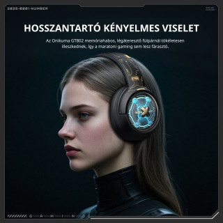 Onikuma GT802 Tri-Mode Vezeték Nélküli Gamer Headset