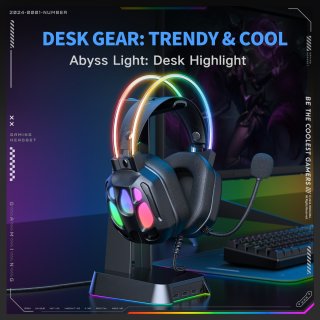 Onikuma X89 Vezetékes Gamer Fejhallgató RGB világítással