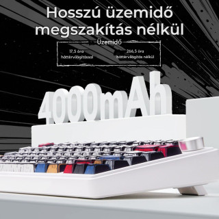 AULA F75 Vezeték Nélküli Mechanikus Gamer Billentyűzet - Comic