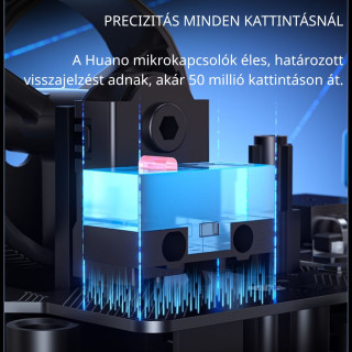 AULA SC380 Pro Tri-Mode Vezeték Nélküli Gamer Egér + Dokkoló - Fekete