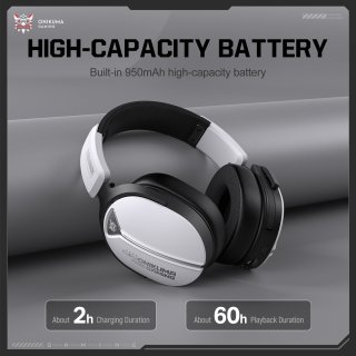 Onikuma GT887 4-Mode Vezeték Nélküli Gamer Headset - Fehér