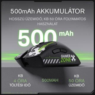 Onikuma DM01 Tri-Mode Vezeték Nélküli Gamer Egér - Fekete