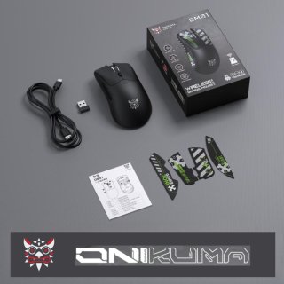 Onikuma DM01 Tri-Mode Vezeték Nélküli Gamer Egér - Fekete