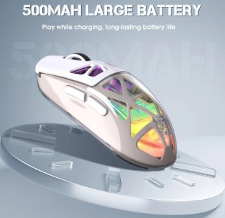 Onikuma CW930 Tri-Mode Vezeték Nélküli Gamer Egér - Fehér