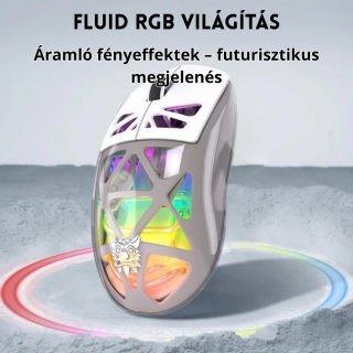 Onikuma CW930 Tri-Mode Vezeték Nélküli Gamer Egér - Fehér