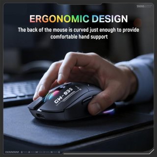 Onikuma CW935 Tri-Mode Vezeték Nélküli Gamer Egér - Fekete