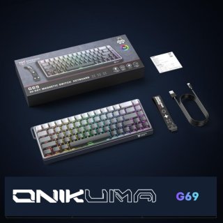 Onikuma G69 Magnetic Switch Gamer Billentyűzet - Fekete