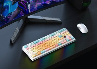 AULA F87 PRO V2 Vezeték Nélküli Mechanikus Gamer Billentyűzet - Tropical Edition