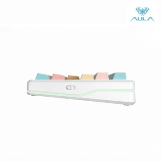 AULA F87 PRO V2 Vezeték Nélküli Mechanikus Gamer Billentyűzet - Tropical Edition