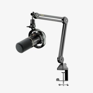 MAONO PD200WS Hybrid Vezeték Nélküli Podcast Mikrofon RGB + Tartókar Kit - Fekete