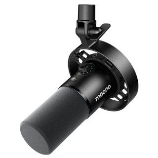 MAONO PD300X USB/XLR Dynamic Streamer/Podcast Mikrofon - Fekete