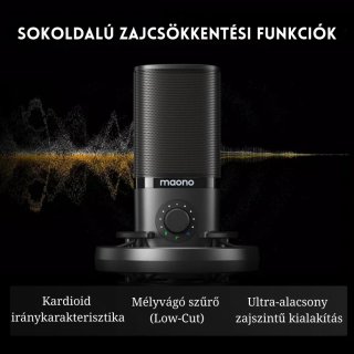 MAONO PM450S USB Streamer/Gamer Mikrofon Kit RGB - Fekete