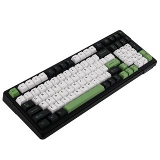 AULA F99 Vezeték Nélküli Mechanikus Gamer Billentyűzet - Fekete-Fehér-Zöld