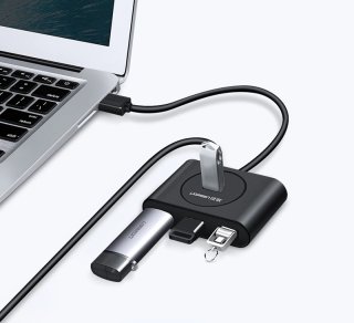Ugreen 40850 USB 3.0 + USB-C 3.1 - 4 portos hub, OTG