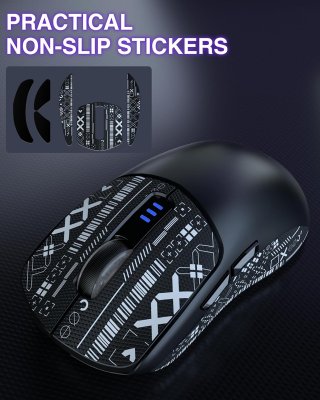 AULA SC580X Tri-Mode Vezeték Nélküli Gamer Egér - Fekete