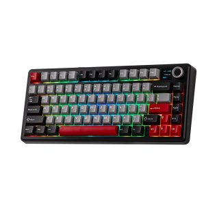 AULA F75 Max Vezeték Nélküli Mechanikus Gamer Billentyűzet - Fekete Contour