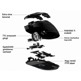 MCHOSE A7 V2 Ultra Tri-Mode 8K Vezeték Nélküli Gamer Egér