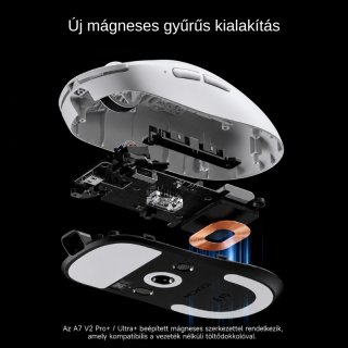 MCHOSE A7 V2 Ultra Plus Tri-Mode 8K Vezeték Nélküli Gamer Egér + Magnetic Dock