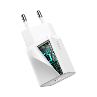 Baseus Super Si 1C Gyorstöltő Hálózati Adapter 20W - Fehér