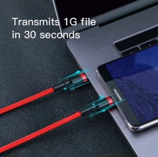 Baseus Cafule USB-C kábel 1m piros