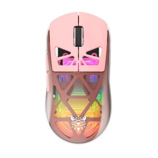 Onikuma CW930 Tri-Mode Vezeték Nélküli Gamer Egér - Pink