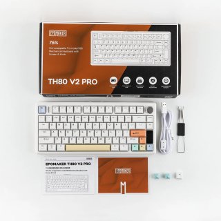 Epomaker TH80 V2 Pro Tri-Mode Vezeték Nélküli Mechanikus Gamer Billentyűzet