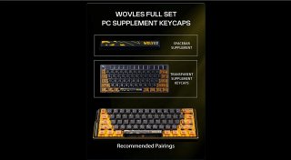 ATK x WOLVES Edge 63 HE Magnetic Switch Mechanikus Gamer Billentyűzet
