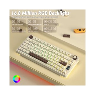 AULA S75 PRO Vezeték Nélküli Mechanikus Gamer Billentyűzet