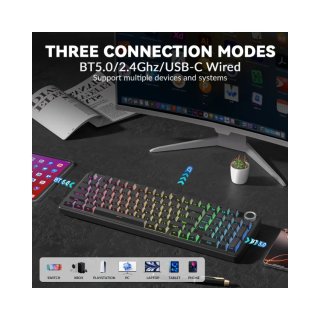 AULA F99 PRO Vezeték Nélküli Mechanikus Gamer Billentyűzet