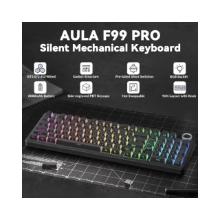 AULA F99 PRO Vezeték Nélküli Mechanikus Gamer Billentyűzet