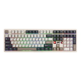 AULA F108 PRO V2 Tri-Mode Vezeték Nélküli Mechanikus Gamer Billentyűzet - Retro