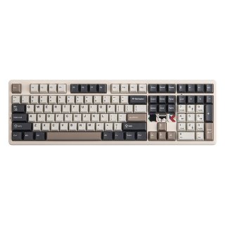 AULA F108 PRO V2 Tri-Mode Vezeték Nélküli Mechanikus Gamer Billentyűzet - Retro