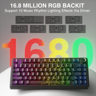 AULA F75 HE Tri-Mode Magnetic Switch Mechanikus Gamer Billentyűzet