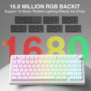 AULA F75 HE Tri-Mode Magnetic Switch Mechanikus Gamer Billentyűzet
