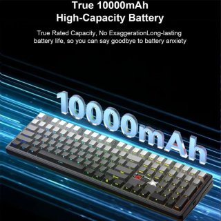 AULA F108 PRO V2 Tri-Mode Vezeték Nélküli Mechanikus Gamer Billentyűzet - Szürke