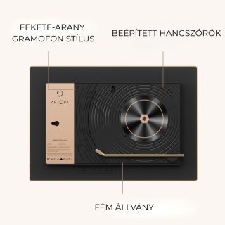 Arzopa D14 Golden Digitális Képkeret - 14"
