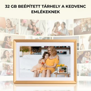 Arzopa D10 Digitális Képkeret - 10,1" - Arany