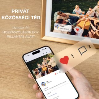 Arzopa D10 Digitális Képkeret - 10,1" - Arany