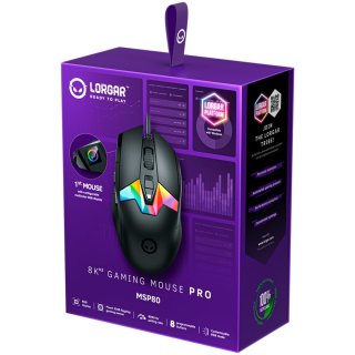 LORGAR Pro MSP80 Vezetékes Gamer Egér - Fekete