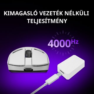 LORGAR Elite MSE90W Tri-Mode Gamer Egér - Gunmetal Szürke