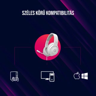 LORGAR Noah 101 3,5 mm-es Gamer Headset - Fehér