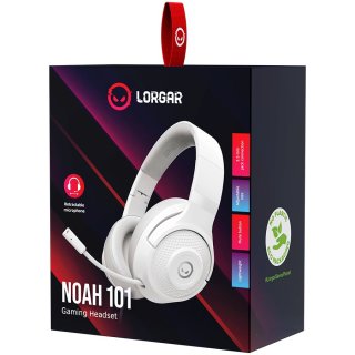 LORGAR Noah 101 3,5 mm-es Gamer Headset - Fehér