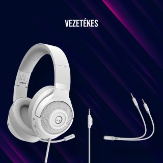 LORGAR Noah 101 3,5 mm-es Gamer Headset - Fekete