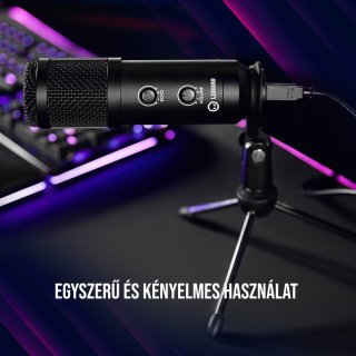 LORGAR Soner 313 Gamer Mikrofon - Fekete