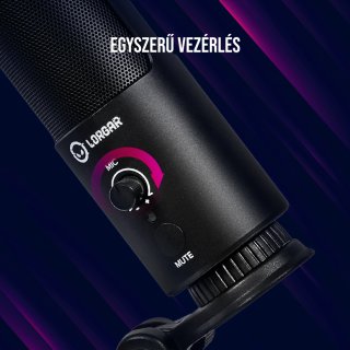 LORGAR Voicer 521 Gamer Mikrofon - Fekete