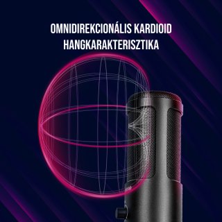 LORGAR Voicer 521 Gamer Mikrofon - Fekete