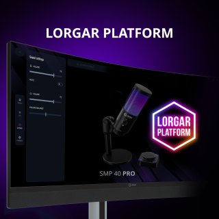 LORGAR SMP40 Gamer Mikrofon - Fekete