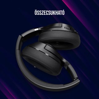 LORGAR Noah 500 Bluetooth Gamer Headset - Fekete
